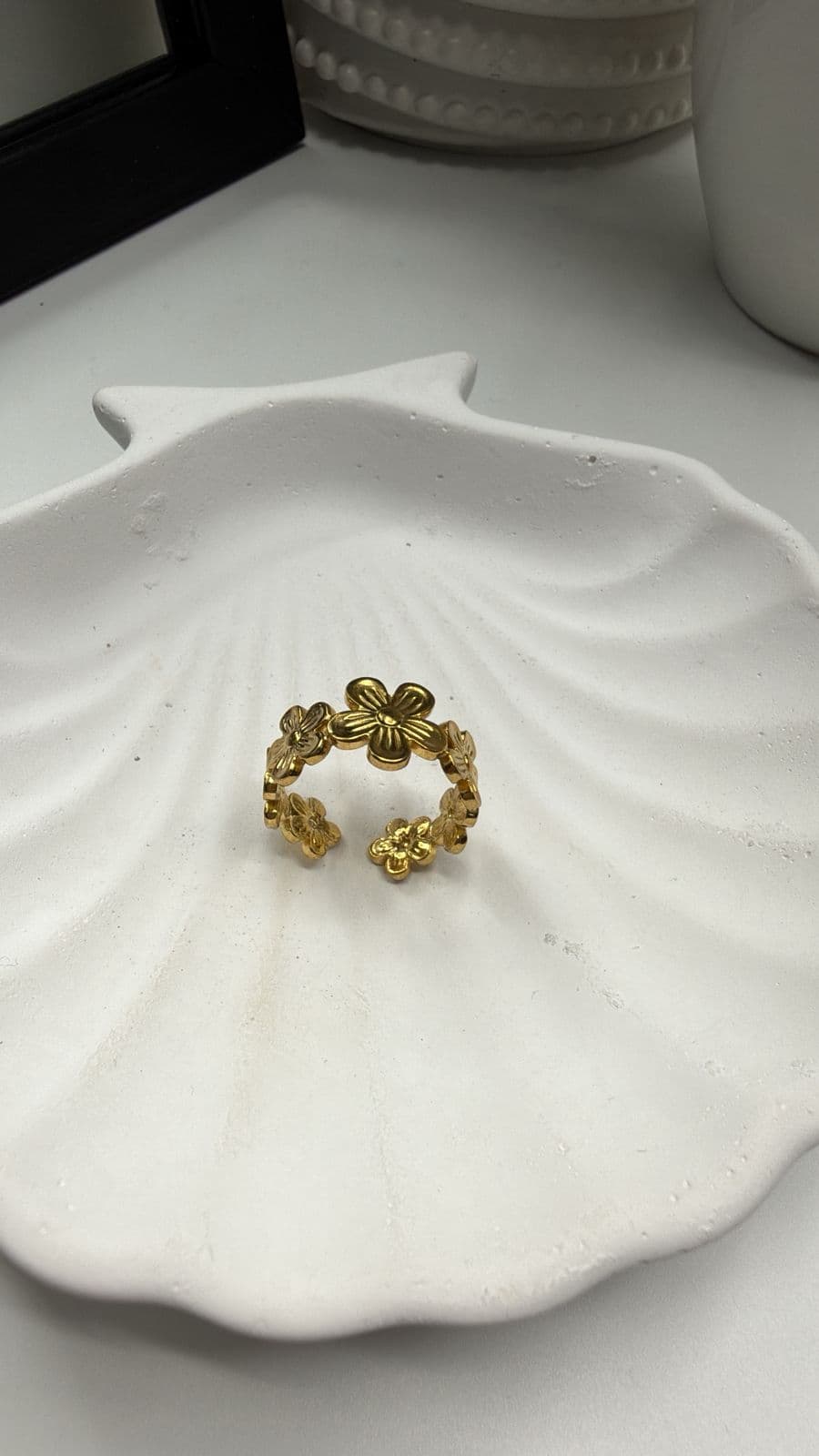 Adjustable Floral Ring (2)