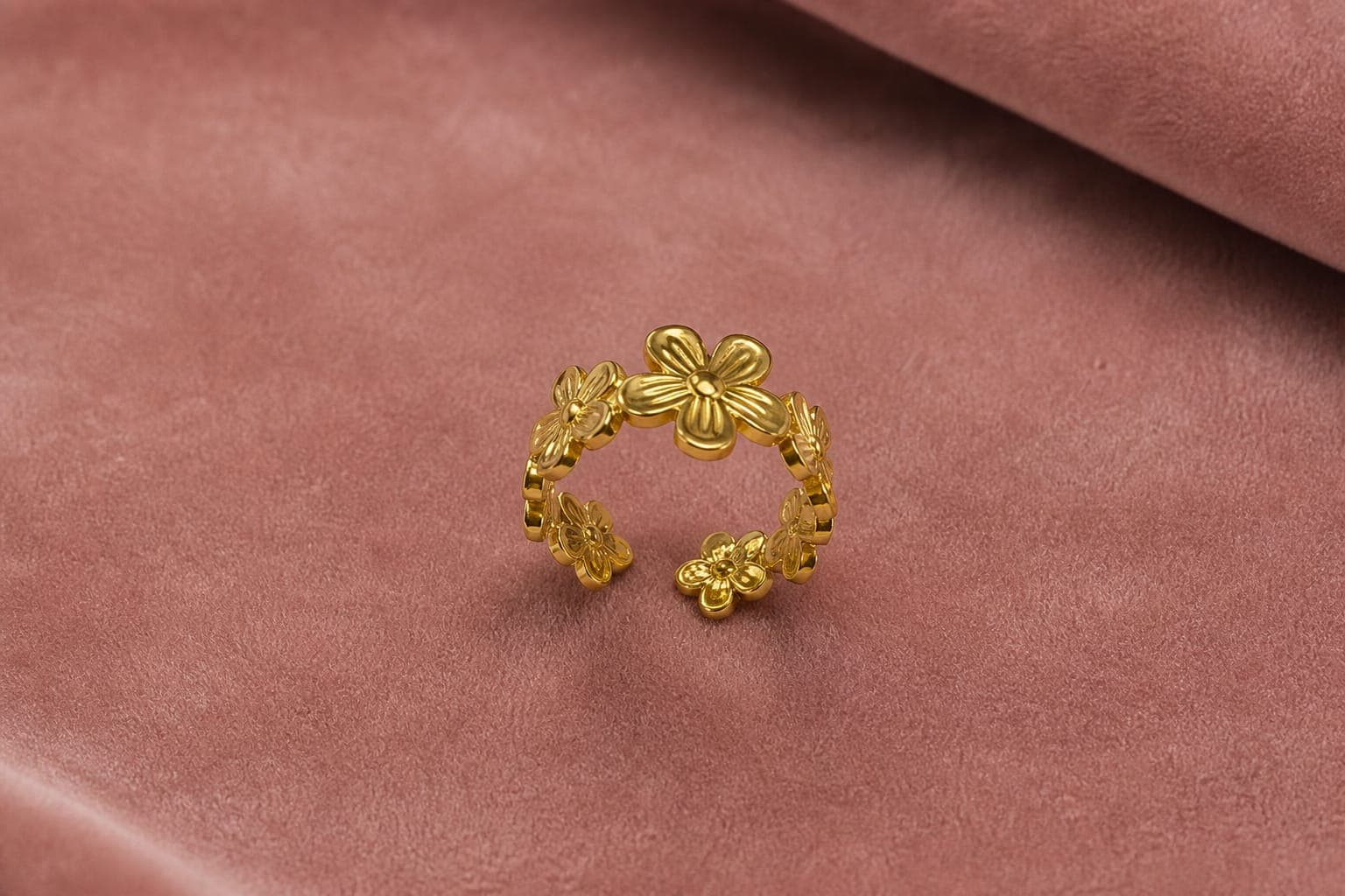 Adjustable Floral Ring (2) — photo 3