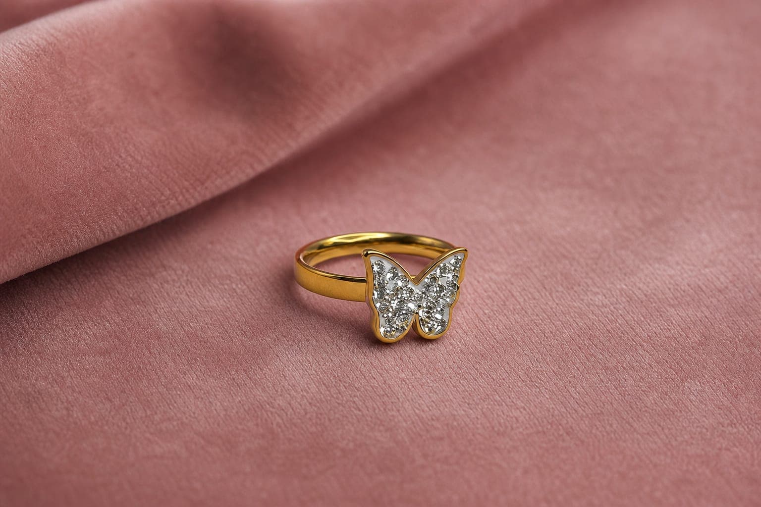 Stone and Butterfly Ring — photo 3